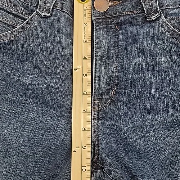 Democracy 'Ab'solution Womens Jeans Size 12 Tapered Leg Stretch Waist 34x30 - Picture 9 of 12